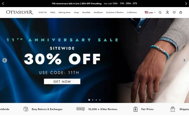 Montra da OTTASILVER: Boutique and Unique Jewelry for Men & Women