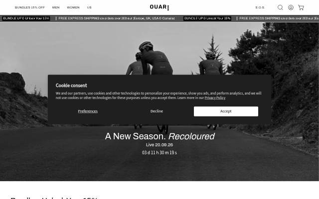OUAR storefront