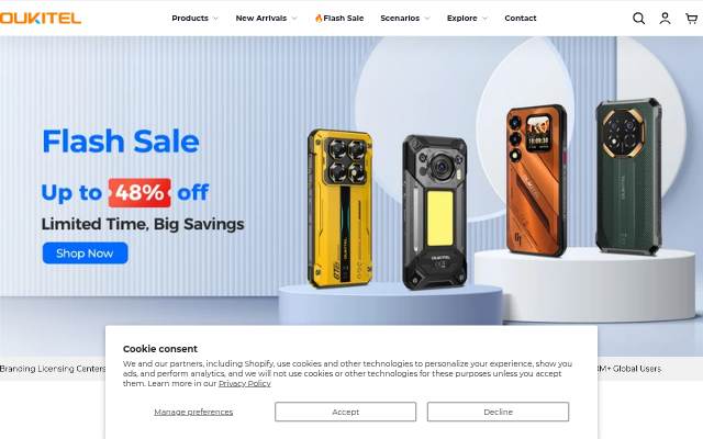 Oukitel.Global storefront