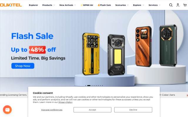 OUKITEL Store storefront