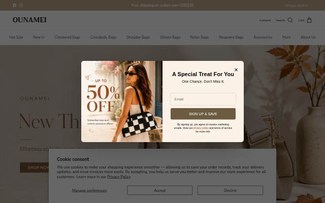 OUNAMEI storefront
