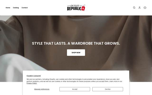 outlet republic storefront