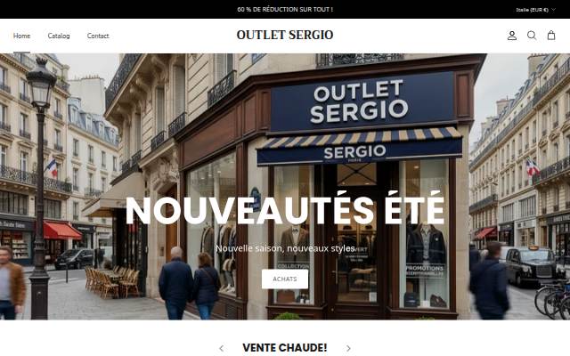 OUTLET SERGIO storefront