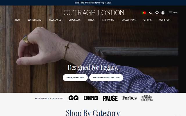 Outrage London storefront