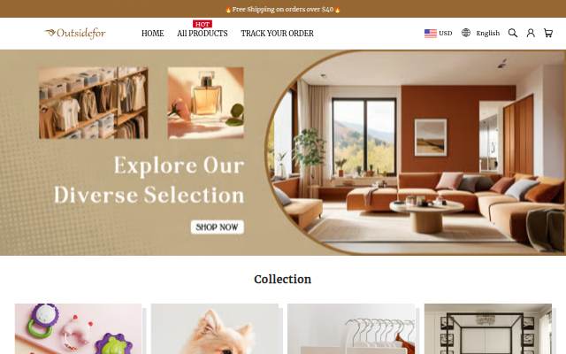 Outsidefor storefront