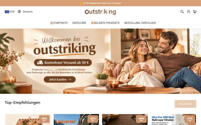 Outstriking storefront