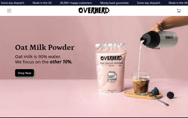 Overherd storefront