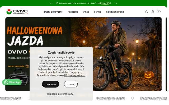 Startseite von ovivobikes.pl