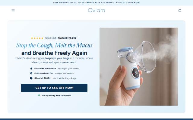 Startseite von Ovlam