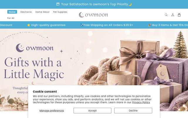 owmoon.com storefront
