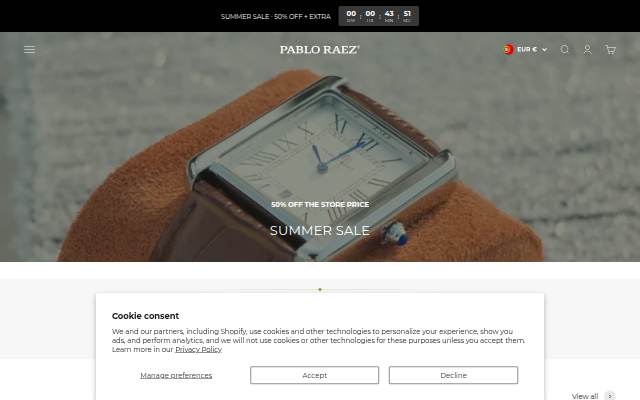 Pablo Raez storefront
