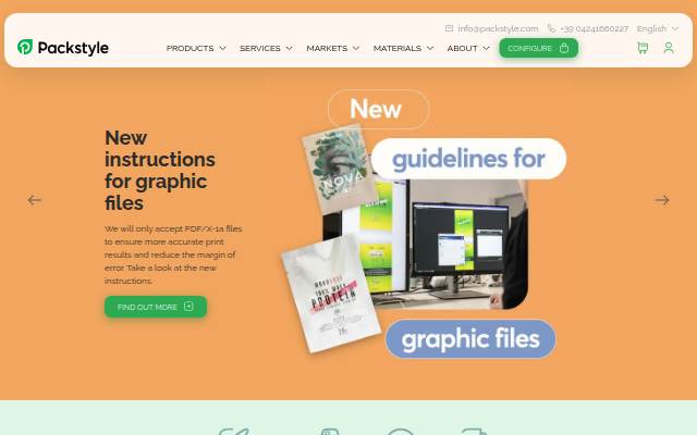 Packstyle: customizes doypacks and flat pouches in short runs storefront
