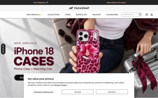 PadaSnap storefront