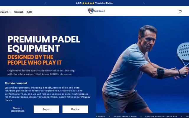 PadelGuard storefront