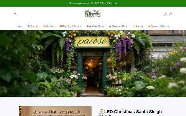 Paeose storefront