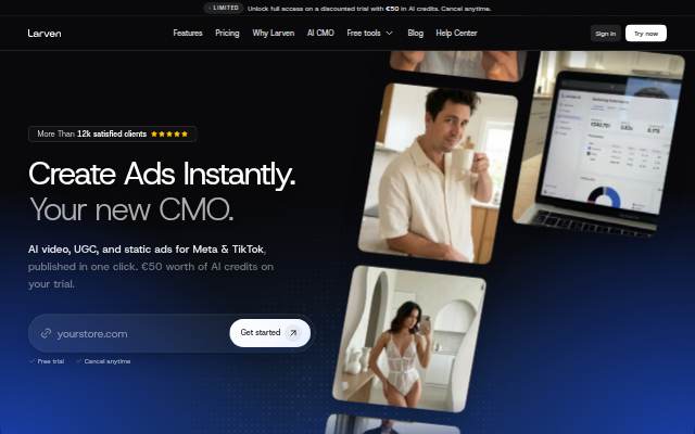 Larven storefront