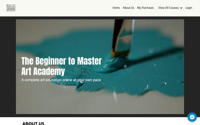 Startseite von The Beginner to Master Art Academy