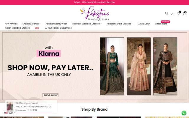 Pakistani Designer Dresses storefront