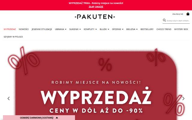 Montra da Pakuten - odzież damska online