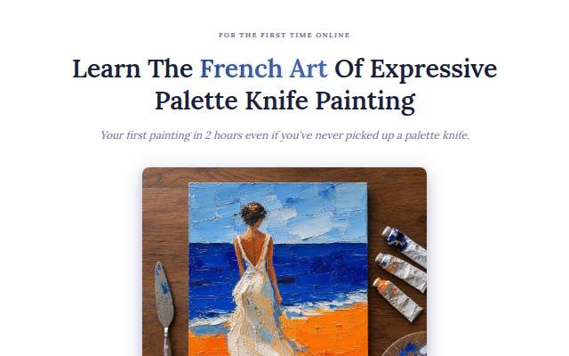 Learn The French Art Of Expressive Palette Knife Painting storefront