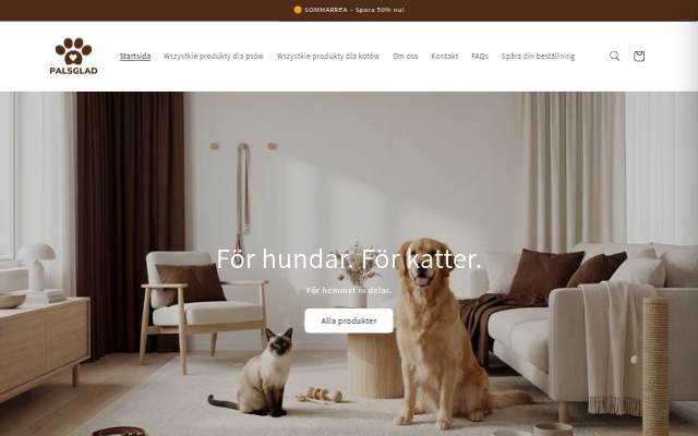 Palsglad storefront
