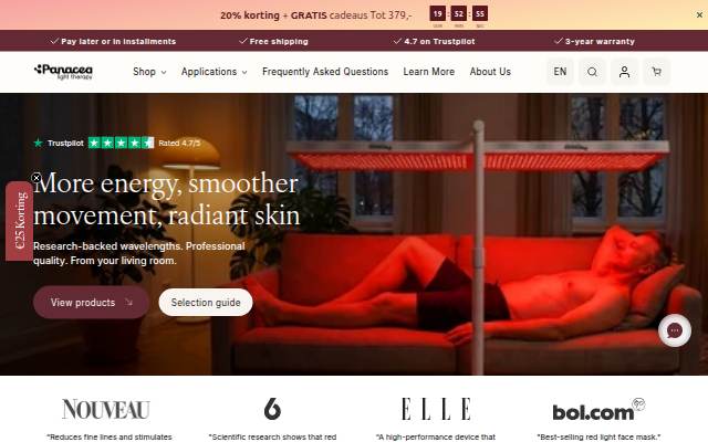 Montra da Panacea Red Light Therapy