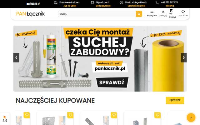 Startseite von Pan Łącznik
