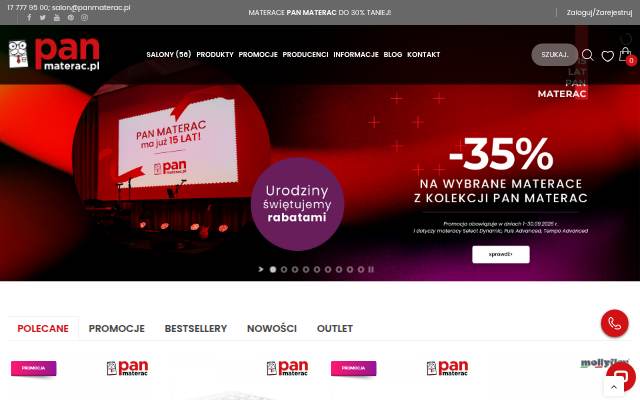 Pan Materac storefront