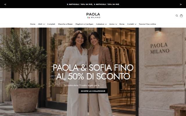 Paola Milano storefront