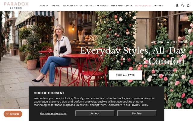 Paradox London storefront