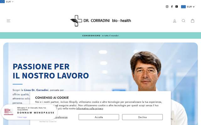 Startseite von Parafarmacia corradini