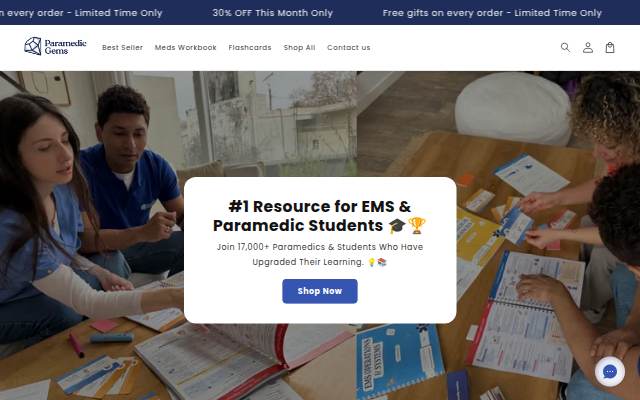 Paramedic Gems storefront