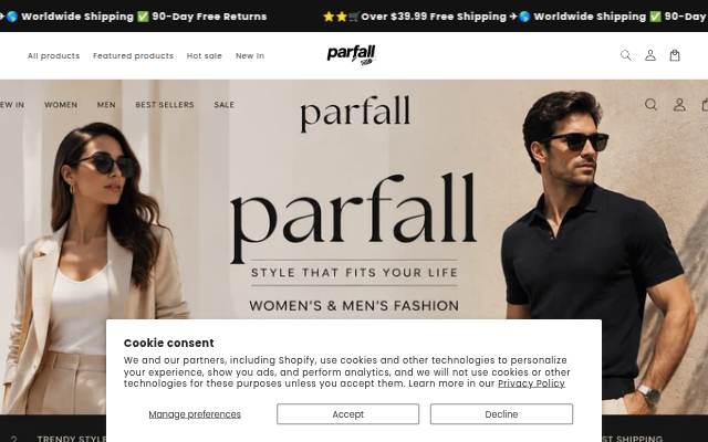 parfall storefront