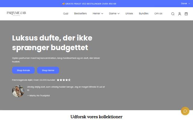 ParfumeLab storefront
