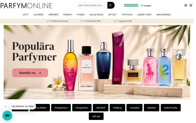 Köp Parfym och Skönhetsprodukter på nätet storefront