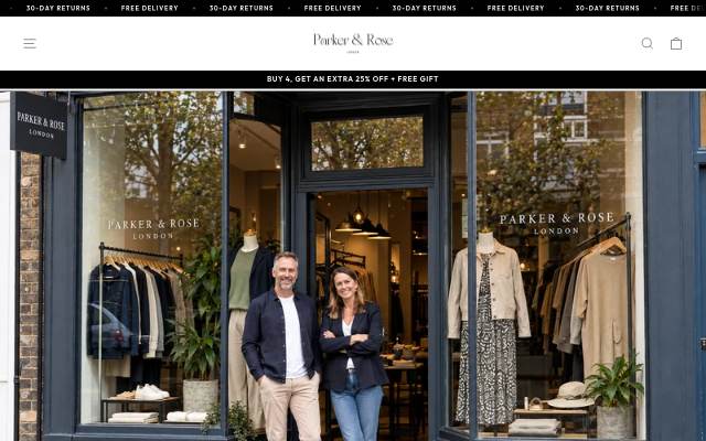 Parker &amp; Rose London storefront