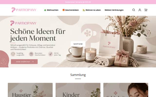 Participany storefront