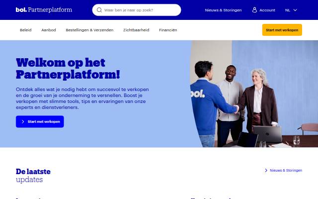 Startseite von Partnerplatform