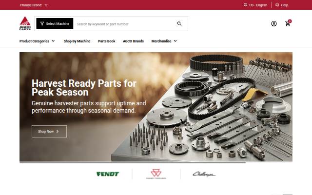 Startseite von AGCO Parts