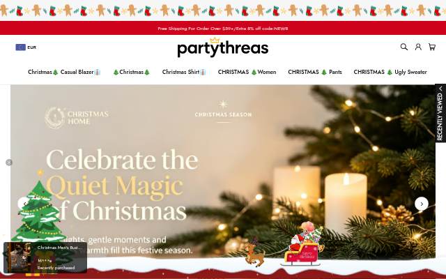 Party Threads storefront