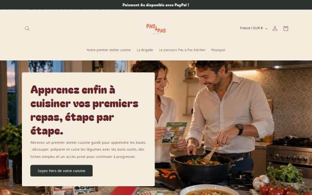 Pas à pas storefront