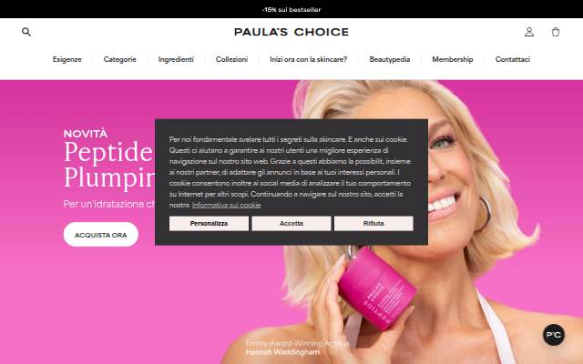 www.paulaschoice.it storefront