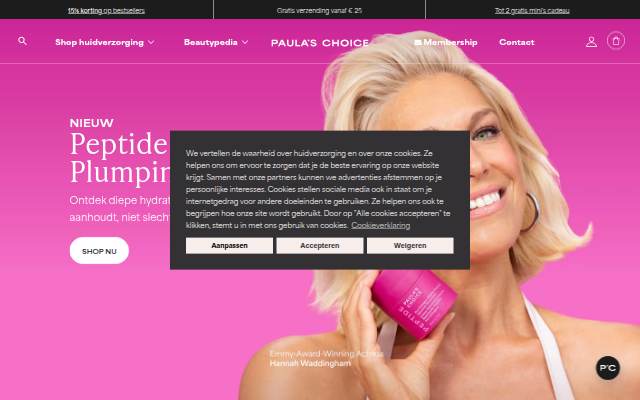 www.paulaschoice.nl storefront