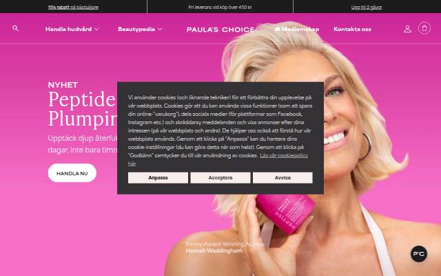 www.paulaschoice.se storefront