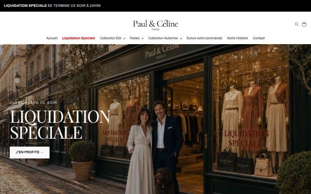 Paul &amp; Céline Paris storefront