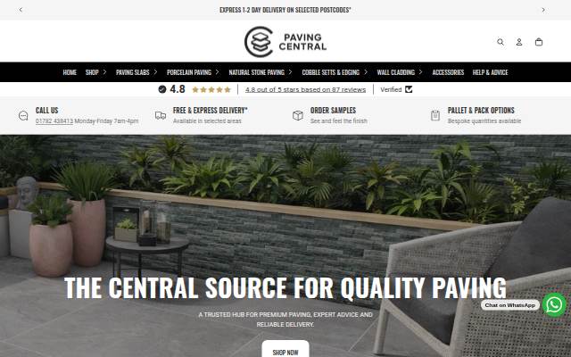 Paving Central storefront