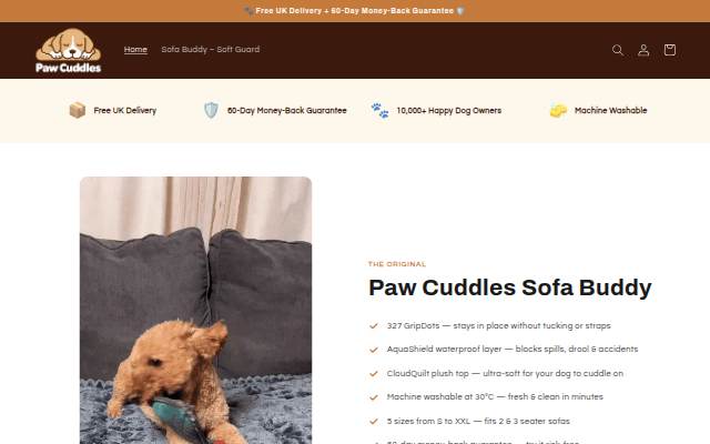 Startseite von Paw-Cuddels.com