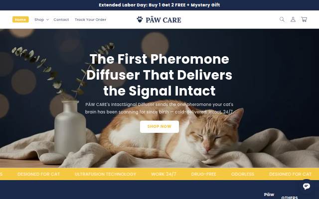 Päw Care storefront
