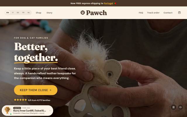 Pawch storefront