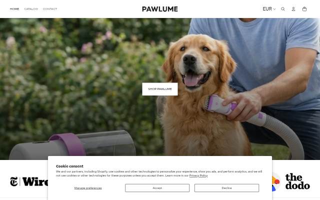 Pawlume storefront